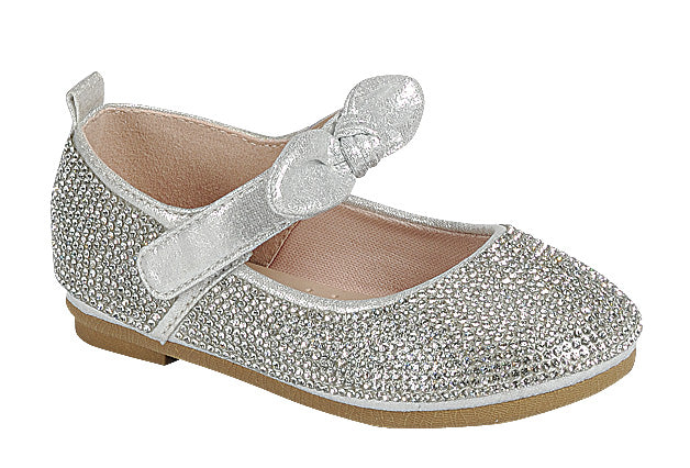 Toddler Bow Flat/RS (SILVER)