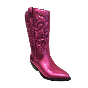 Stitched Cowgirl Boot (PINK)