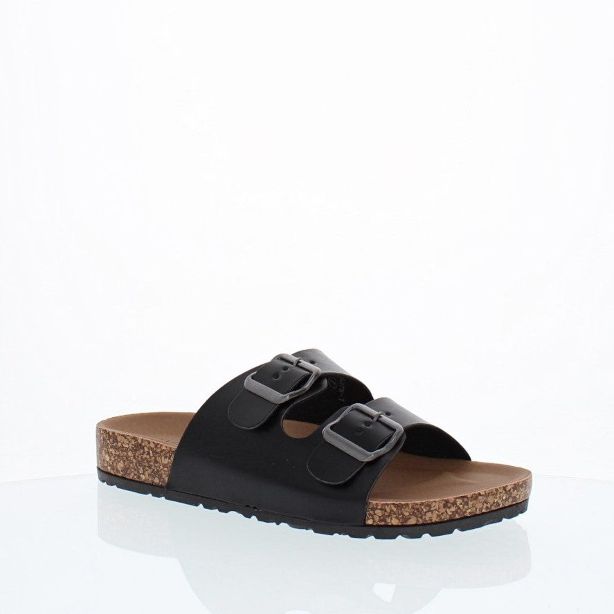 2Buckle Casual Sandal (BLACK)