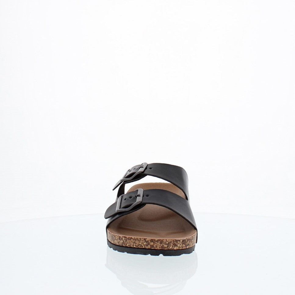 2Buckle Casual Sandal (BLACK)