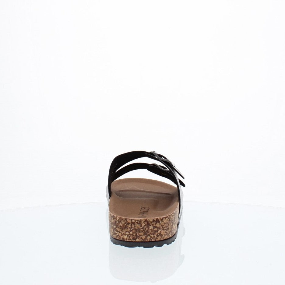 2Buckle Casual Sandal (BLACK)