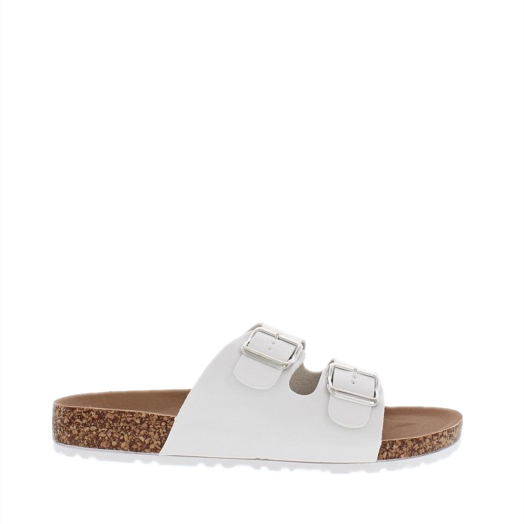 2Buckle Casual Sandal (WHITE)