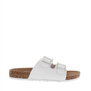 2Buckle Casual Sandal (WHITE)