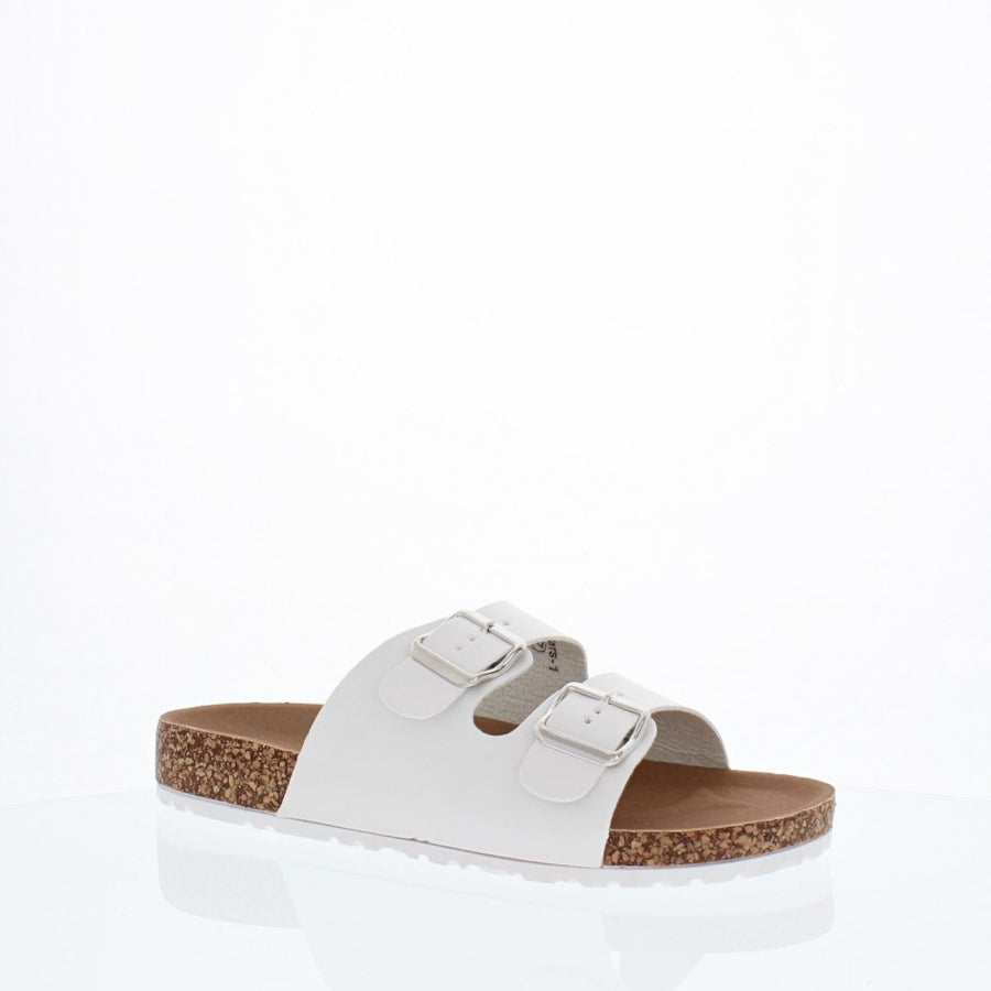 2Buckle Casual Sandal (WHITE)