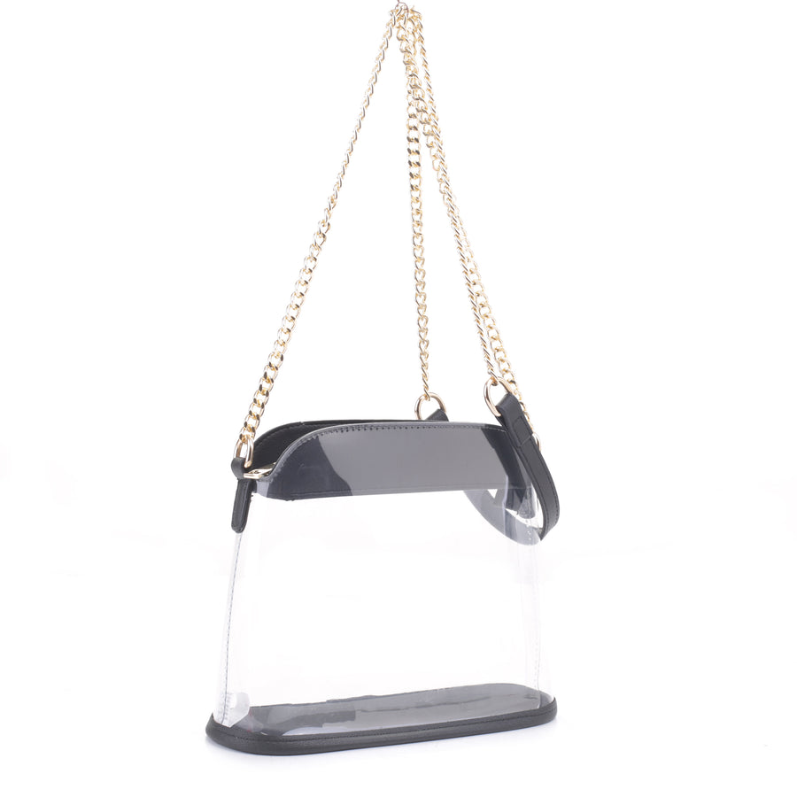 Chained Clear Crossbody (CLEAR/BLACK)