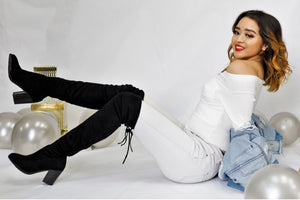 Suede Over the Knee Boot OTK