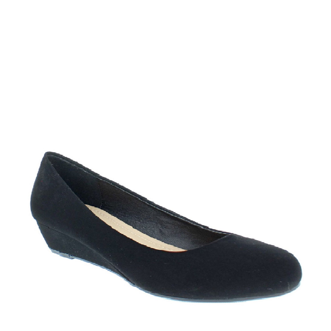 Comfy Everyday Low Wedge Pump (BLACK)