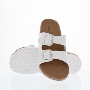 2Buckle Casual Sandal (WHITE)