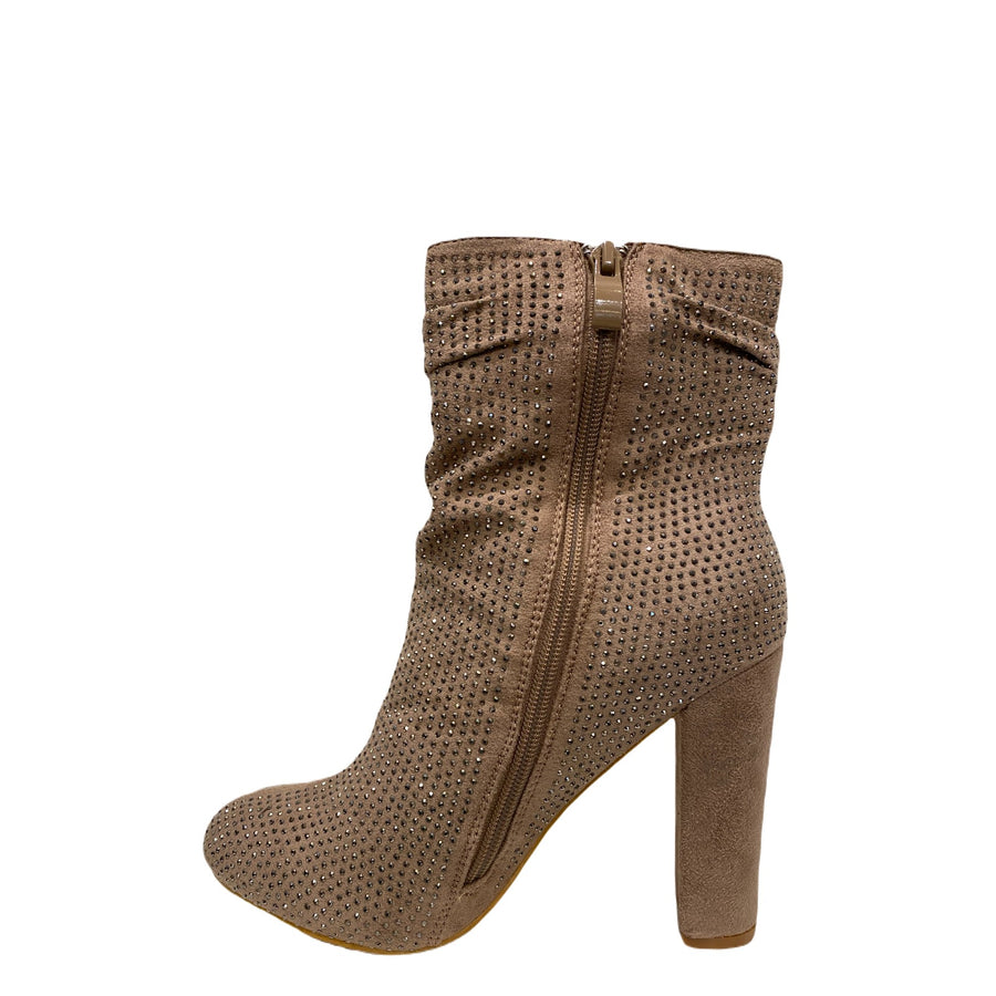 Bling Bootie (TAUPE)