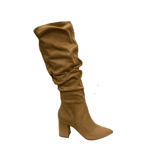 Pointed Toe Heeled Mid Boot (BLOND)