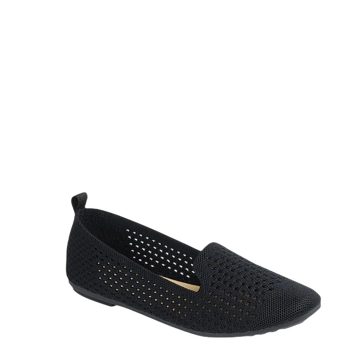 Woven Loafer Flat (BLACK)