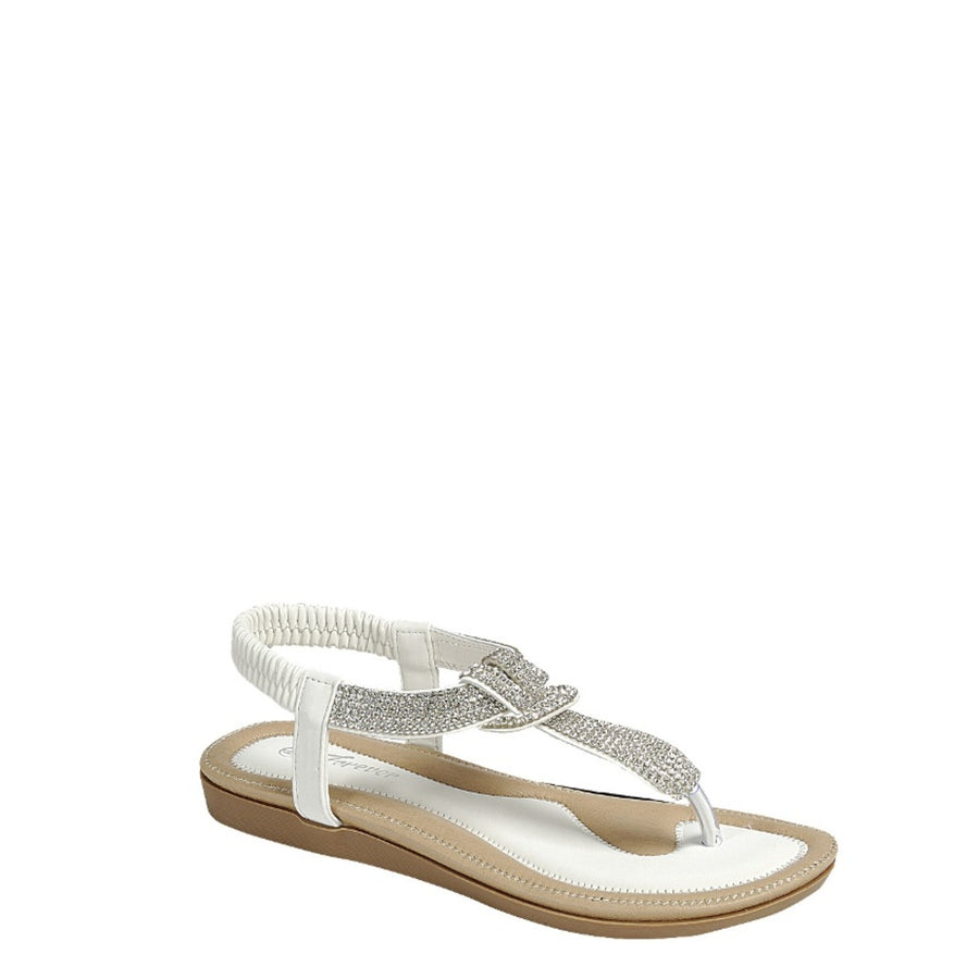 Comfy T-strap Sandal (WHITE)