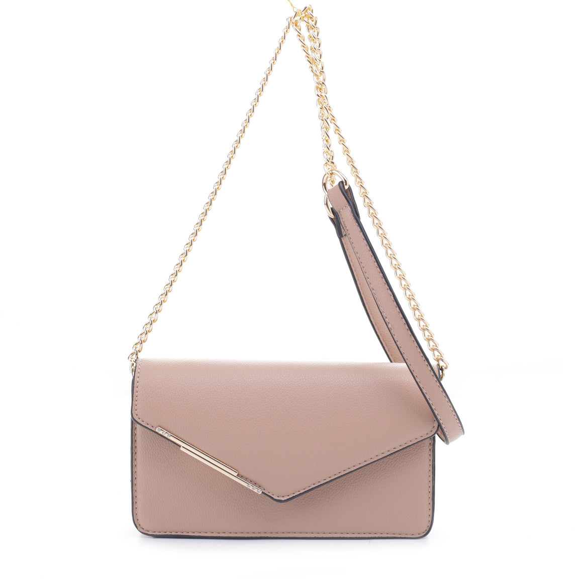 Envelope Style Chain Crossbody (TAUPE)