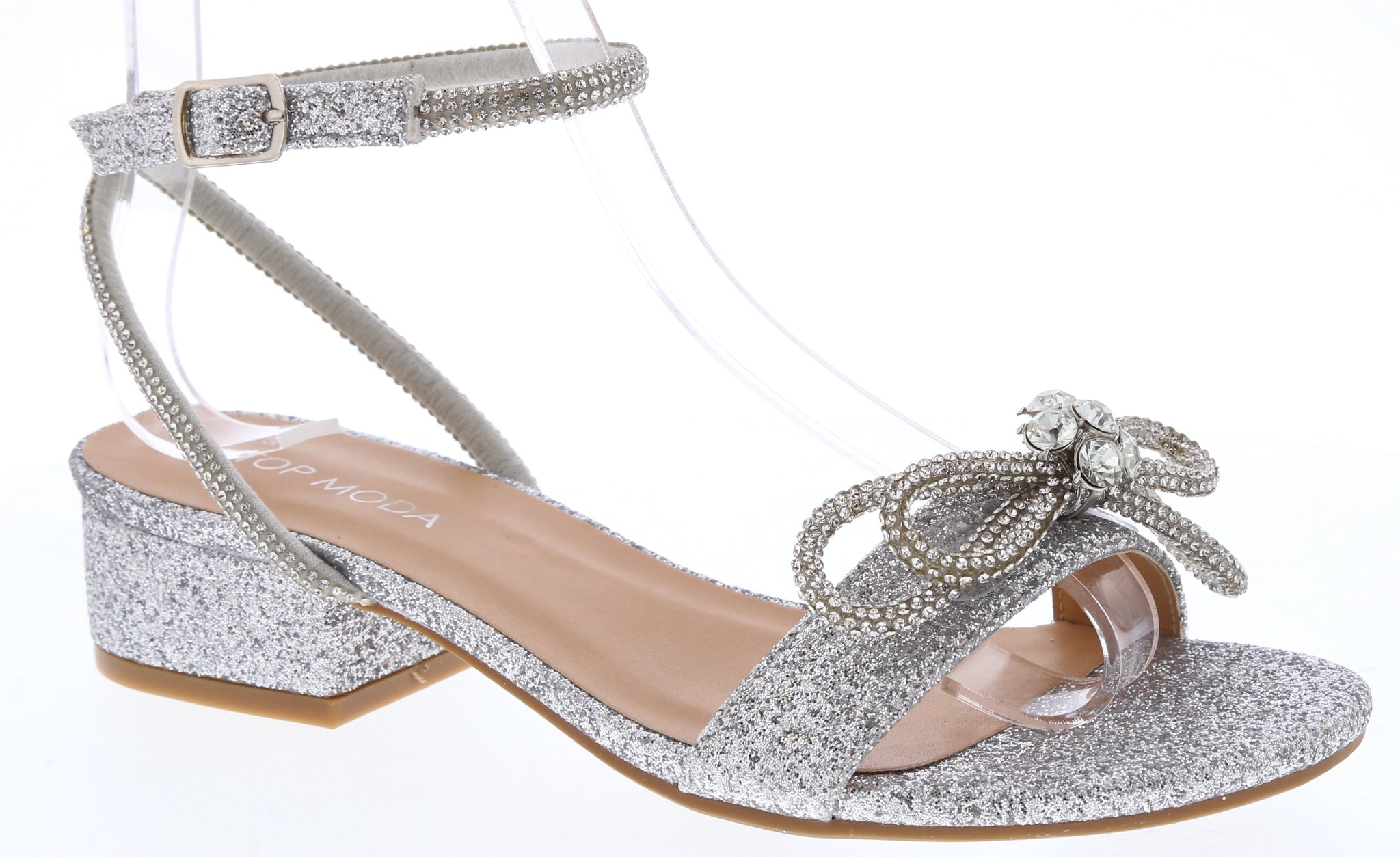 Stuart Weitzman glitter-strap low-heel Sandals - Farfetch