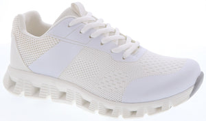Knit Sporty Sneaker (WHITE)